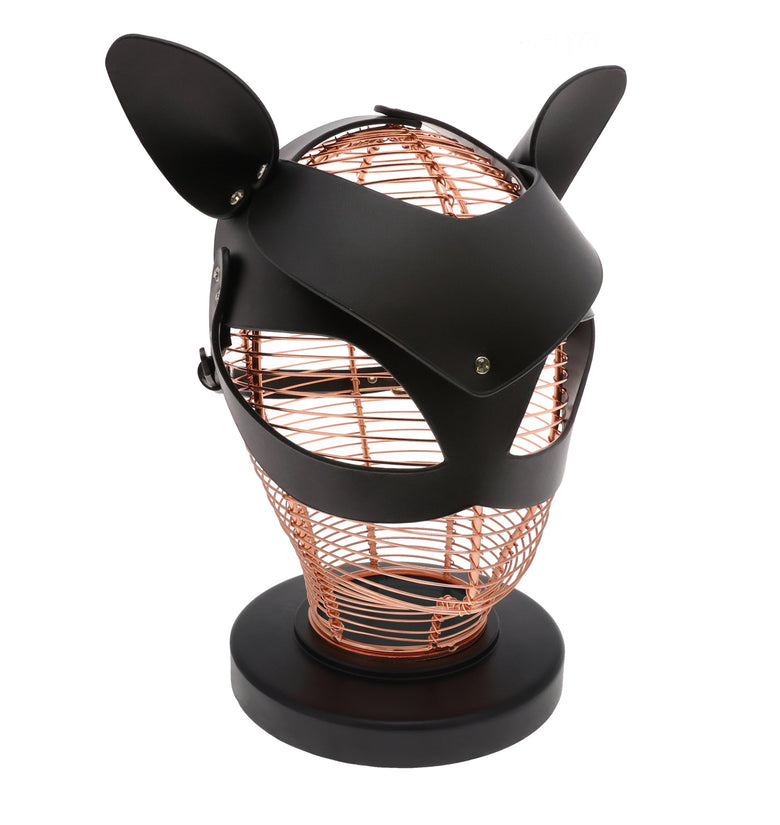 UNTAMED BLACK LEATHER MOUSE MASK ONE SIZE