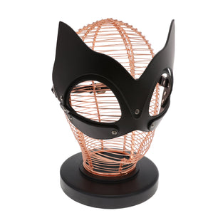 UNTAMED BLACK LEATHER CAT MASK ONE SIZE
