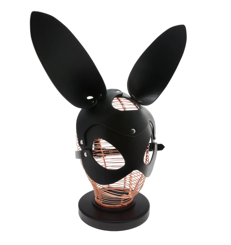 UNTAMED BLACK ADJUSTABLE RABBIT MASK