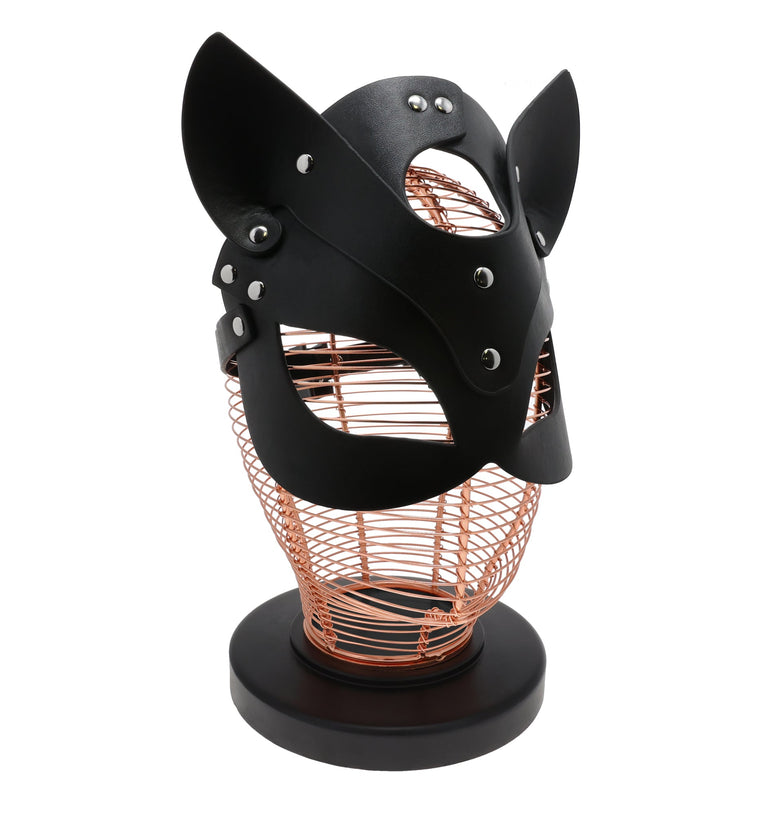 UNTAMED BLACK ADJUSTABLE CAT MASK