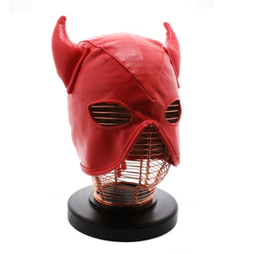 UNTAMED FAUX LEATHER DEVIL MASK