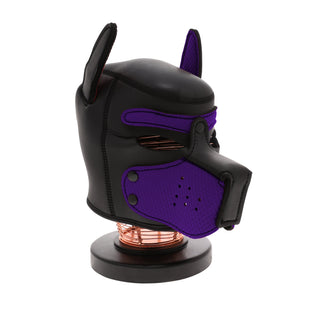 UNTAMED BLACK/PURPLE SPANDEX DOG MASK