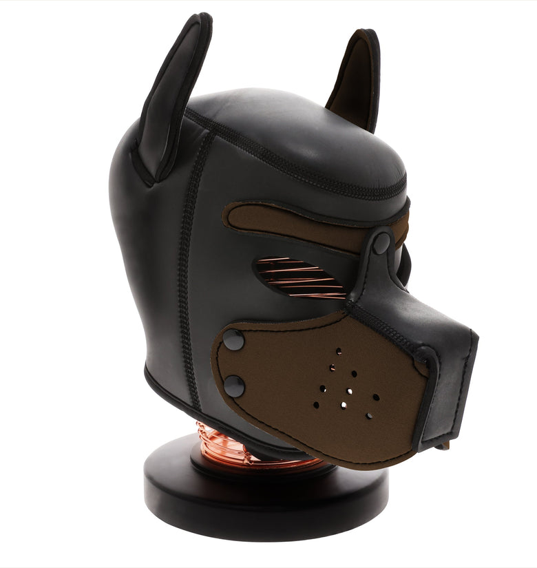 UNTAMED BLACK/BROWN SPANDEX DOG HOOD