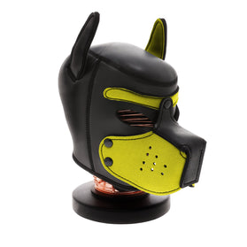 UNTAMED BLACK/YELLOW SPANDEX DOG MASK