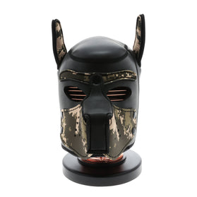 UNTAMED LRG/XLG SPANDEX DOG HOOD - BLK/CAMO