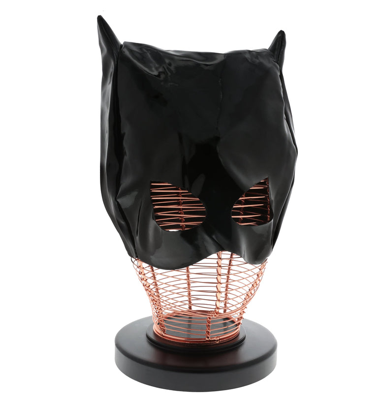 UNTAMED BLACK VINYL LEATHER CAT WOMAN MASK ONE SIZE