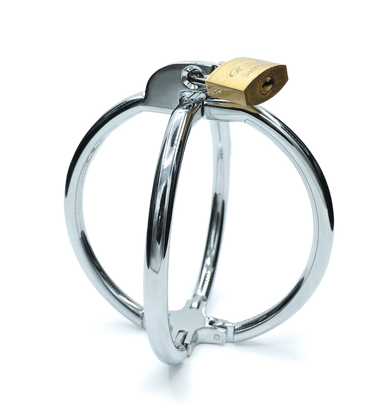 STAINLESS STEEL FEMALE HAND RESTRAINTS
