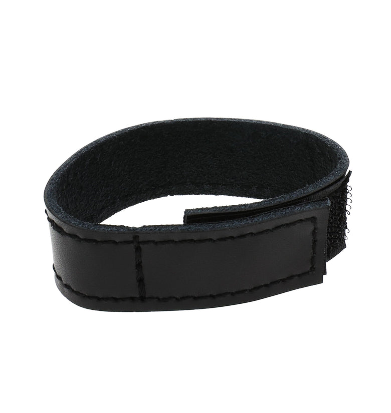 EROGENOUS ZONE LEATHER C-RING - BLACK