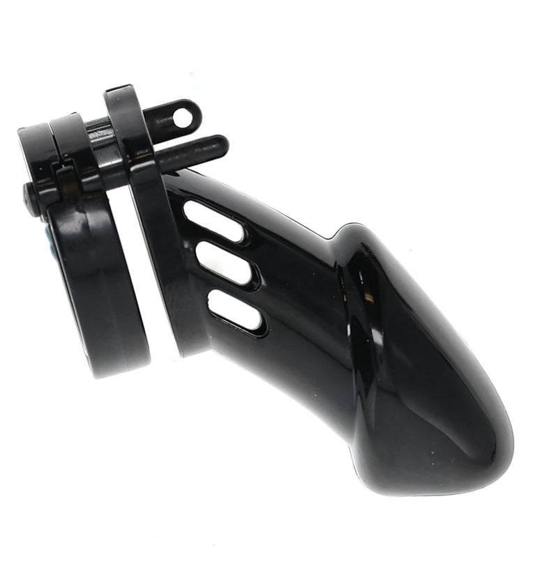 COCK CAGE W/ 5 RINGS:35/38/43/46/49MM