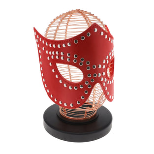 SEXCAPADES FAUX LEATHER STUDDED PARTY MASK