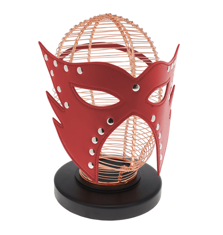 SEXCAPADES FULL FACE MASK W/RIVETS