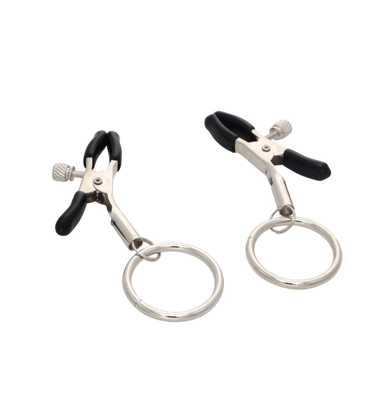 EROGENOUS ZONE ADJUSTABLE NIPPLE CLAMPS W/ LARGE RING