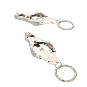 EFFECTIVE BEHAVIOR METAL CLOVER NIPPLE CLAMP W/ LOOP