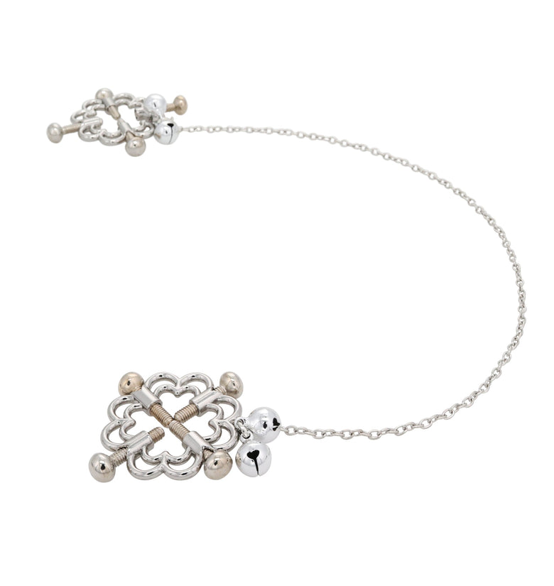 EFFECTIVE BEHAVIOR METAL FLOWER 4 WAY NIPPLE VISE W/ CHAIN