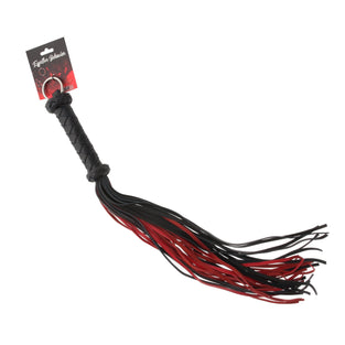 FLOGGER 28IN BLACK/RED LEATHER