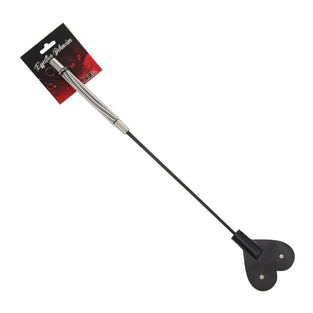 CROP BLACK PVC HEART TIP