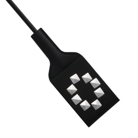 CROP BLACK PVC RIVIT STUD TIP