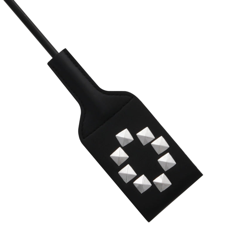 CROP BLACK PVC RIVIT STUD TIP