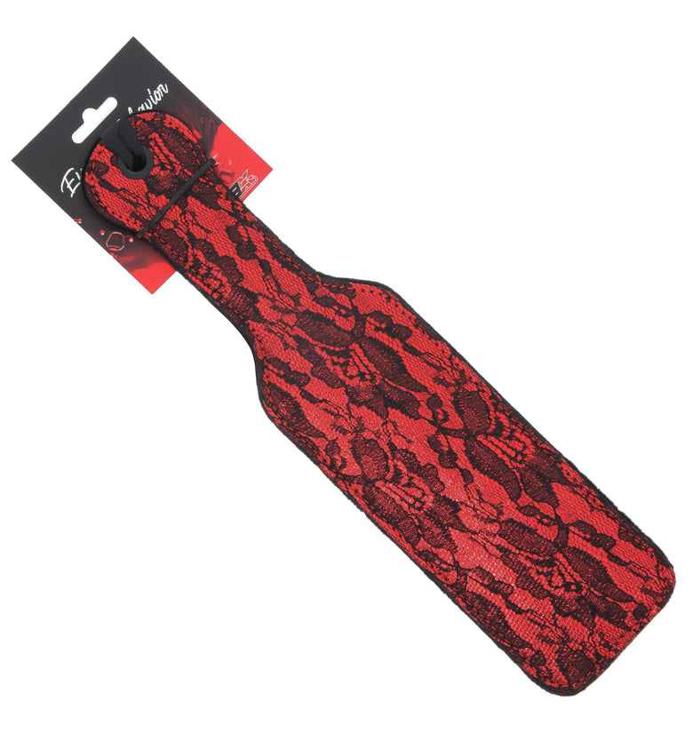 Red & Black Lace Paddle
