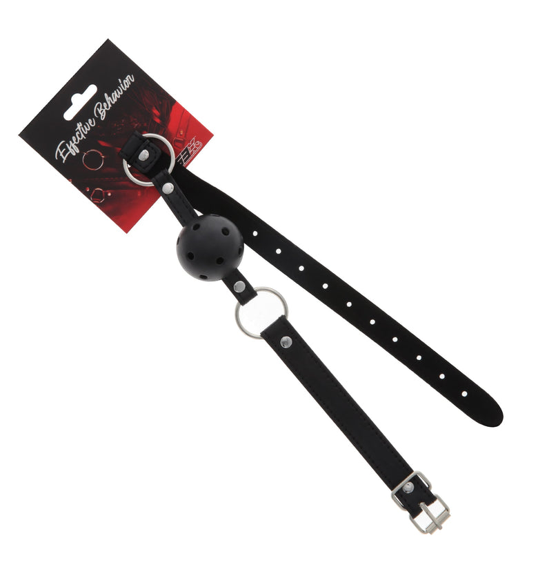 BALL GAG BLACK PU BEGINNERS