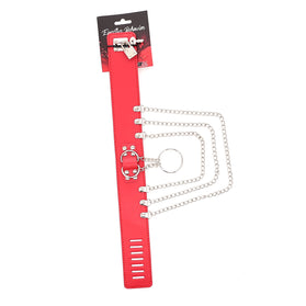 COLLAR RED W/ CHAIN
