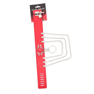 COLLAR RED W/ CHAIN