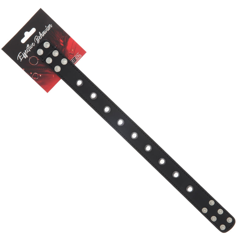 COLLAR BLACK PVC with METAL STUDS