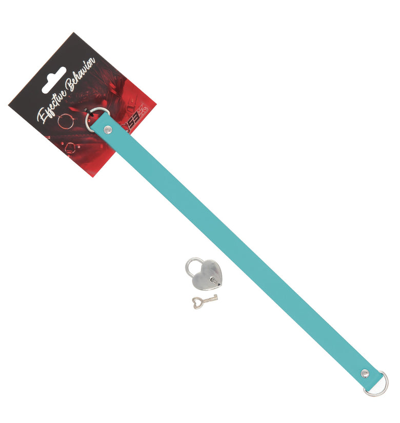 PVC Collar with Heart Lock