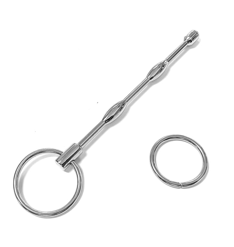 URETHRAL STAINLESS 5IN BEAD WITH RING END