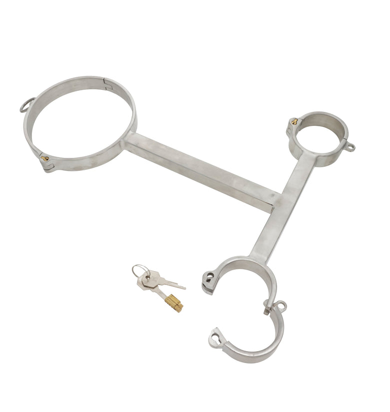 HAND CUFF W/T-STYLE NECK CUFF