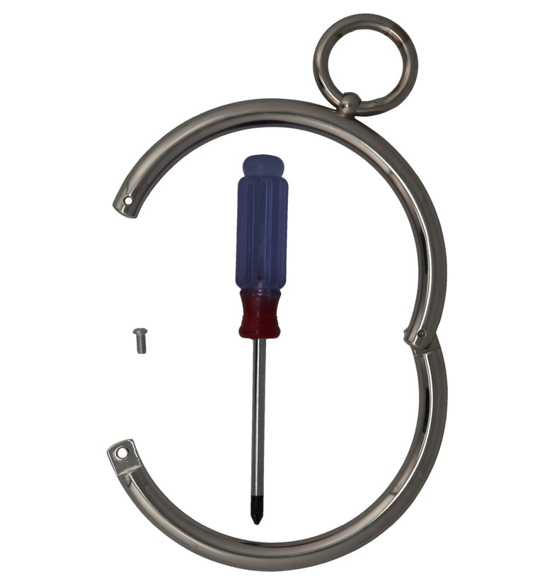 COLLAR STAINLESS ROUNDED WITH SCREW LOCK