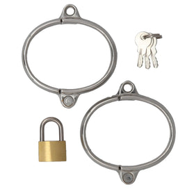 WRIST CUFFS STAINLESS WITH LOCK