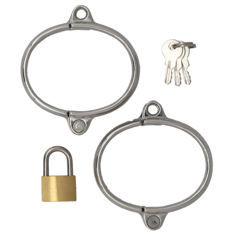 WRIST CUFFS STAINLESS WITH LOCK